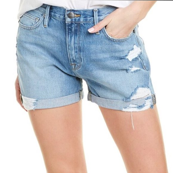 NWT FRAME LE BEAU MID-RISE SHORTS SIZE 24